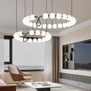 Nordic Black Metal LED Chandeliers by Axyaa