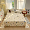 Axyaa Small Fresh Jet Cotton Sheet Single: Ideal for Student Dorms