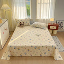 Axyaa Small Fresh Jet Cotton Sheet Single: Ideal for Student Dorms