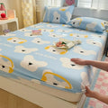 Axyaa Cartoon Fish Printed Cotton Fitted Bed Sheet - Single/Queen/King Sizes