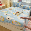 Axyaa Cartoon Fish Printed Cotton Fitted Bed Sheet - Single/Queen/King Sizes