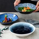 Axyaa Glazed Stone Pattern Deep Plate - High-Value Dining Tableware