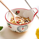 Axyaa Ceramic Breakfast Bowl - Small Family Cereal Baby Food Dish