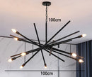 Axyaa Modern LED Staircase Chandeliers for Living Room Lighting