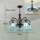 Axyaa Bohemian Stained Glass Pendant Chandelier: Creative Luxury Lighting for Home & Event Spaces