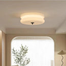 Axyaa Cream Wind Circular Ceiling Light for Bedrooms, Study Rooms, and Balconies