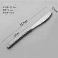 Axyaa Stainless Steel Stone Pattern Dinnerware Set Knife Fork Spoon Kitchen Tools