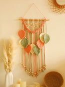 Axyaa Leaf Macrame Tapestry Wall Hanging for Boho Home Decor
