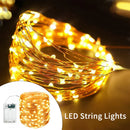 Axyaa LED Fairy Lights Battery Operated Copper Wire String Lights for Outdoor Events