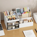 Axyaa Makeup & Jewelry Organizer: Plastic Desktop Storage Box for Cosmetics & Stationery
