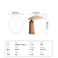 Axyaa Solid Wood Desk LED Table Lamp Zen Art Decor Minimalist Design