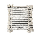 Axyaa Boho Knot Cotton Woven Cushion Cover for Home Decoration in Thick Texture