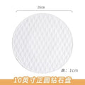 Axyaa Matte Geometric Diamond Square Bread Plate - Ideal for Dim Sum and Breakfast