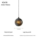 Axyaa Glass Crystal Chandelier for Modern Living Room Dining Room, Bedroom, Villa, and Staircase