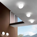 Axyaa White Glass Ball Wall Sconce LED Lamp for Living Room Bedroom