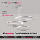 Axyaa 2024 Ring LED Chandelier Modern Minimalist Luxury Light