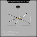 Axyaa Modern Simple Living Room Pendant Lights Fashion Chandelier Loft Decor
