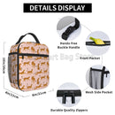 Axyaa Boho Leopard Insulated Lunch Box Cheetah Bento Tote Bag