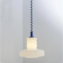 Axyaa Glass Suspension Chandelier - Retro White Ceiling Light for Living Room