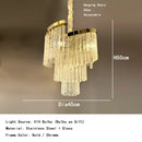 Axyaa Modern Luxury Chandelier for Living Room Ceiling, Gold Chrome Light Fixture