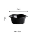 Axyaa Ceramic Edge Bowl Set for Serving, Soup, Salad, Fruit & Noodles