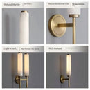 Axyaa Marble Wall Light: Luxury Copper Art Decor for Living Room, Bedroom, Hotel