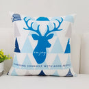 Axyaa Nordic Elk Ins Print Cushion Cover Sleep Sofa Pillow Case Office Home Decor