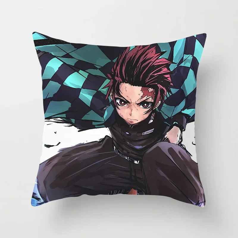 Demon Slayer Kimetsu no Yaiba Pillowcase for Kids Bedroom Decor by Axyaa