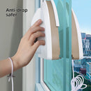 Axyaa Magnetic Double-Side Window Cleaner Brush - Automatic Water Discharge Glass Wiper