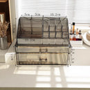 Axyaa Gray Cosmetic Storage Box Makeup Organizer Lipstick Stand Makeup Brush Shelf