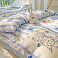 Axyaa Kawaii Kids Girls Bedding Set, Cute Print Duvet Cover, Single/Full/Queen Size