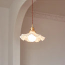 Axyaa Nordic Glass Flower Chandelier: Modern Luxury Table Lamp for Restaurants