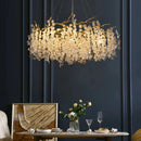 Axyaa Luxe Crystal Ceiling Chandelier for Living Room - Large LED Lighting