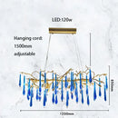 Axyaa Crystal Pendant Lamp for Living Room, Bedroom, Dining Room, and Bar Counter