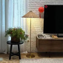 Axyaa Nordic Modern Bamboo Floor Lamp LED Standing Lamps Living Room Decor