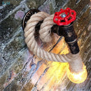 Axyaa Retro Industrial Hemp Rope Edison Wall Lamps for Gallery Stairs Restaurant