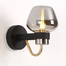 Axyaa Retro Glass Wall Lamp: Nordic Simple & Exquisite Decor for Restaurant, Bedroom