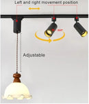 Axyaa Ceiling Track Lamp: 360° Rotation Chandelier Pendent Light for Dining Table