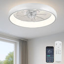 Axyaa Pendant Arm Ceiling Fan with Built-in LED Light, Adjustable Speed and Silent Operation
