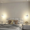 Axyaa Modern LED Bedside Pendant Light for Bedroom Living Room Decor