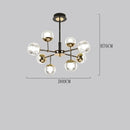 Axyaa Nordic LED Chandelier Pendant Light Fixture for Dining Room and Salon
