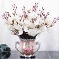 Axyaa Ceramic Vase & Flower Arrangement Set - Home Decor Crafts