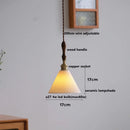Axyaa Copper Ceramic Ball LED Pendant Light Fixture - Nordic Modern Design