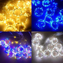 Axyaa Solar Fairy Curtain Lights for Outdoor Garden Wedding Party.