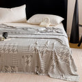 Axyaa Bamboo Fiber Jacquard Double-layer Gauze Cold Blanket Towel Quilt