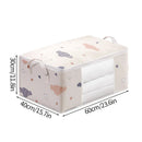 Axyaa Clear Window Clothes Storage Bag, Large Capacity Wardrobe Organizer