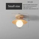Axyaa Wood Ceiling Lights LED Nordic Luminaires for Corridor, Balcony, Porch