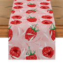 Axyaa Peach Fruit Branches Table Runner for Home Wedding Centerpieces