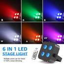 Axyaa RGBWA+UV LEDs Par Light: DMX512, 6/8/10CH, Stage Effect Lighting for Event, Wedding