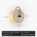 Yellow Cave Stone Wall Lamp by Axyaa, Wabi Sabi Style, Bedroom & Hotel Lighting